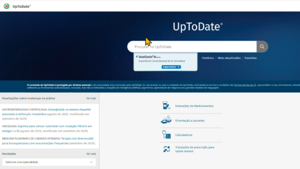 Atualização do UpToDate traz busca aprimorada com inteligência artificial